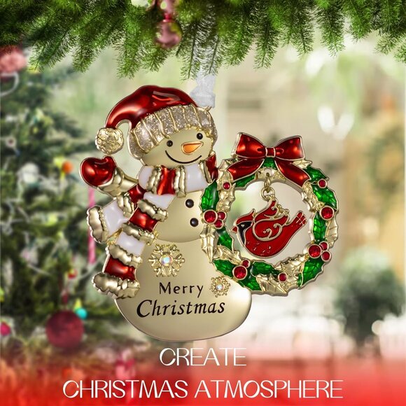 🆕Christmas Tree Ornaments Hanging Charm Decorative Pendant Car Holiday Keepsake - Picture 2 of 7